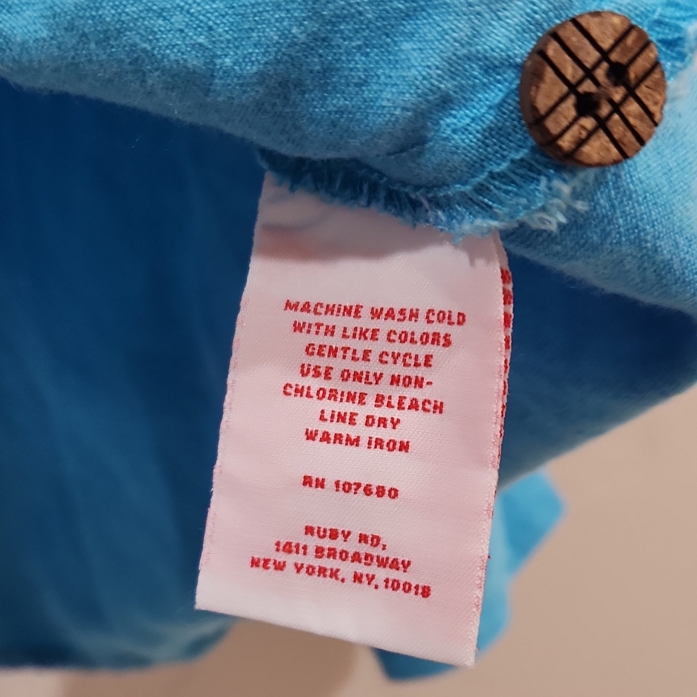 Ruby Rd. Bright Blue Button-Up Shirt - Picture 7 of 9